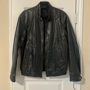 Vintage Real Leather Bomber Jacket